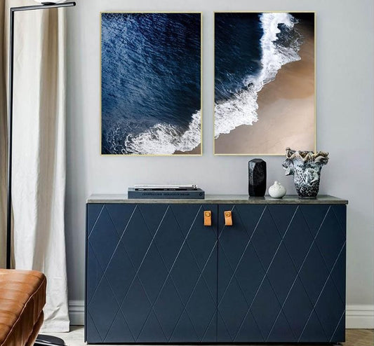 Blue Ocean Waves, canvas