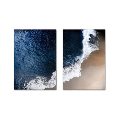 Blue Ocean Waves, canvas