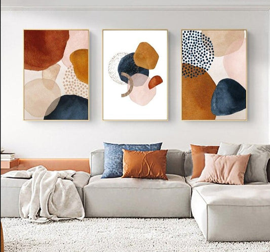 Autumn Geometric, canvas