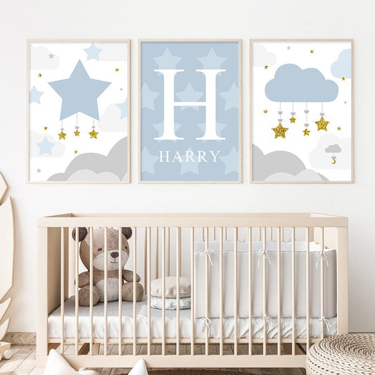 Personalized Baby Blues, canvas