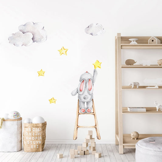 Bunny on the Stairs, Wall Stickers