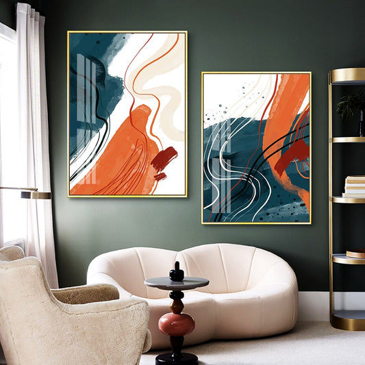 Orange Brush, canvas