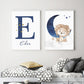 Personalized Night Animals, canvas