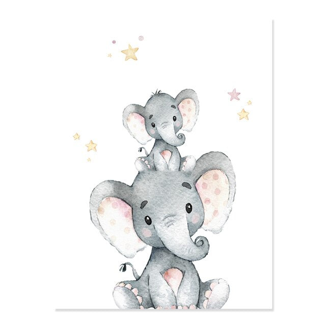 Personalized Cute Elephant,canvas