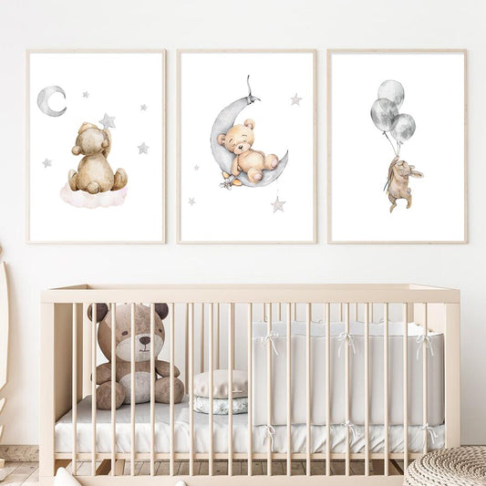Balloon Bear, canvas