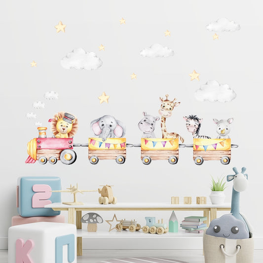 Animals Train, Wall Stickers