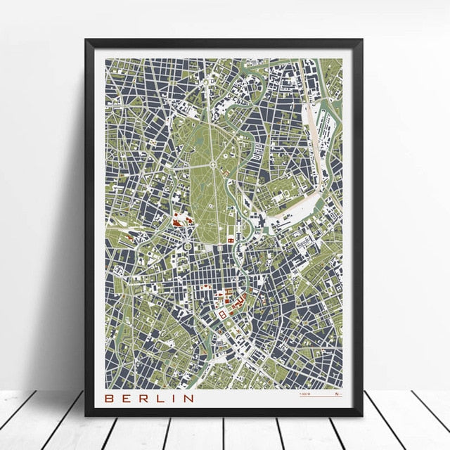 Famous Cities, canvas