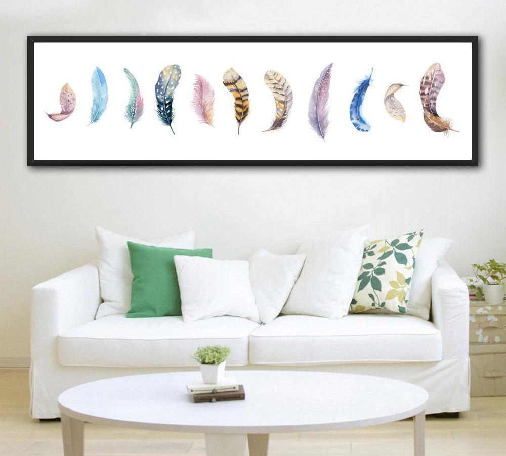 Feathers, canvas