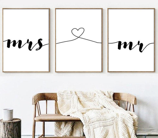 Mrs & Mr, canvas