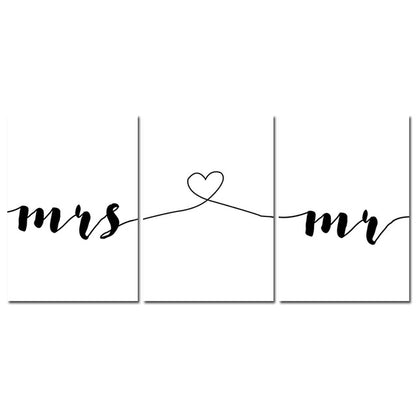 Mrs & Mr, canvas