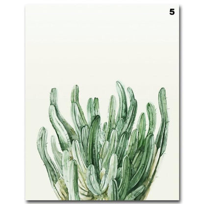 Watercolour Leaves, canvas