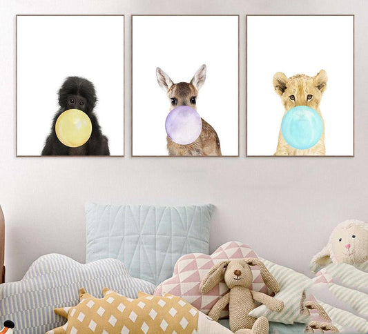 Little animals, canvas