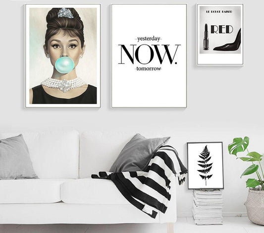 Audrey Hepburn, canvas