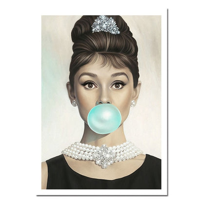 Audrey Hepburn, canvas