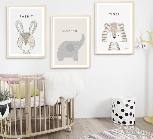 Kawaii Animals, canvas