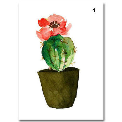 Cactus Pots, canvas