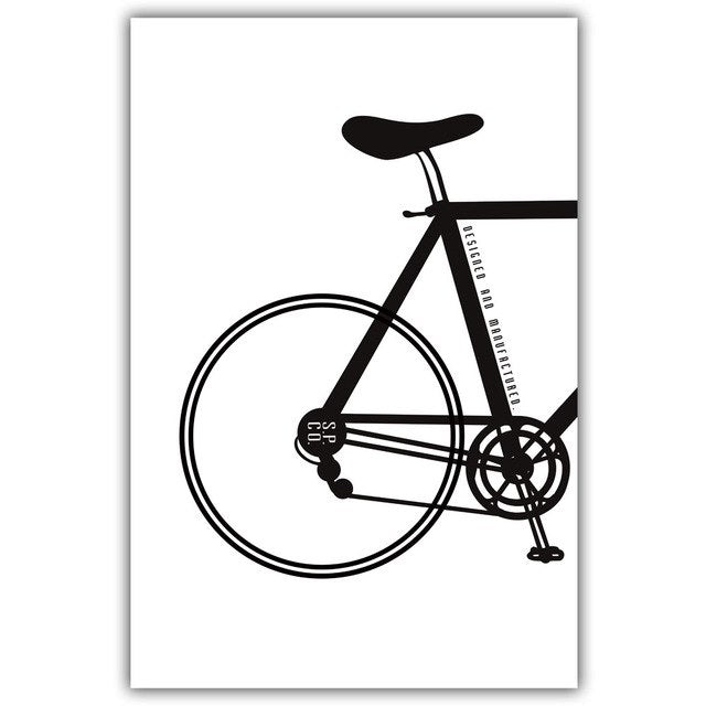 Bicycle 2 parts, canvas
