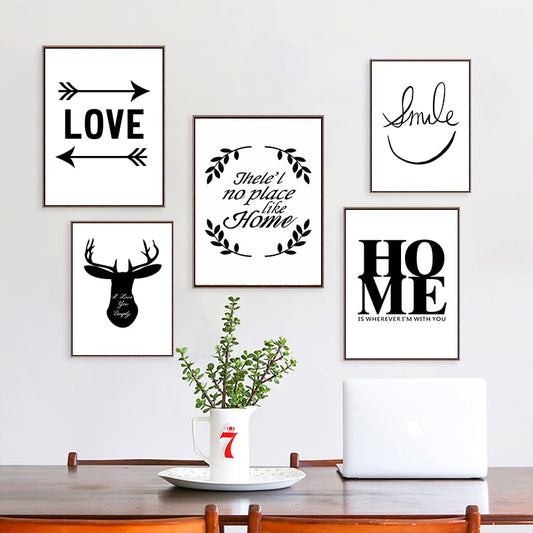 Black&White Smile, canvas