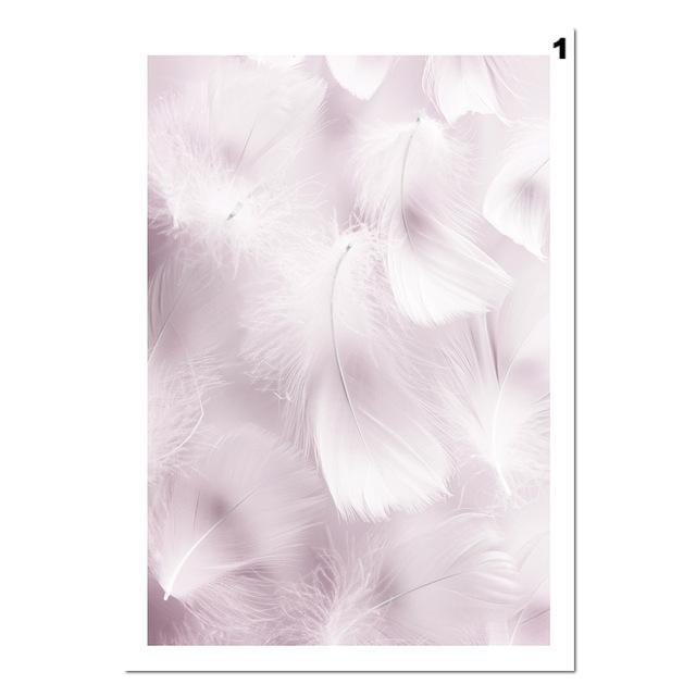 Pretty pink flowers, canvas
