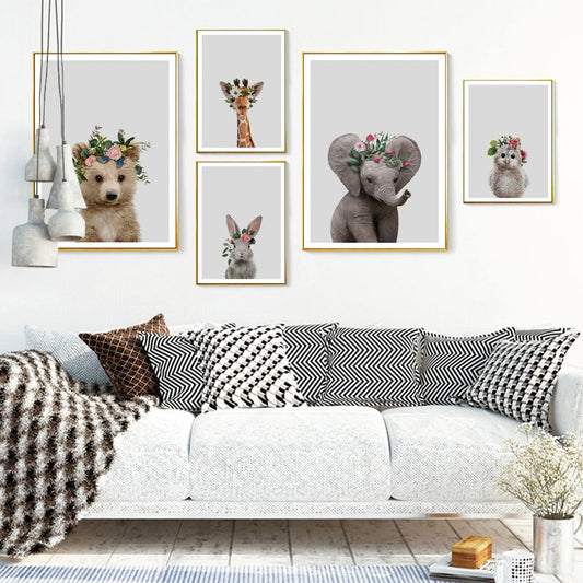 Lovely animals, canvas