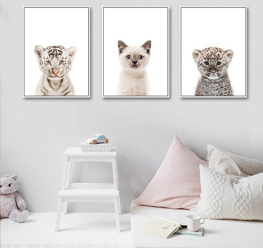 Fluffy babies, canvas