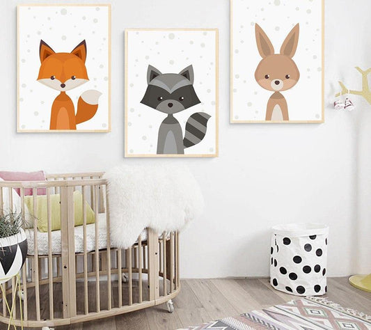 Nordic Animals, canvas