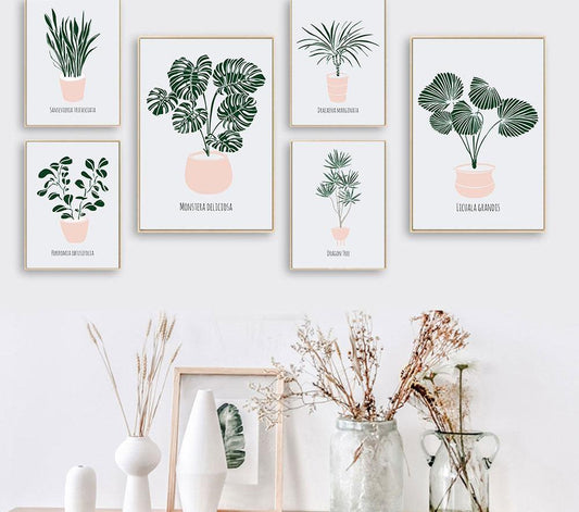 Scandinavian Plant Pots, canvas