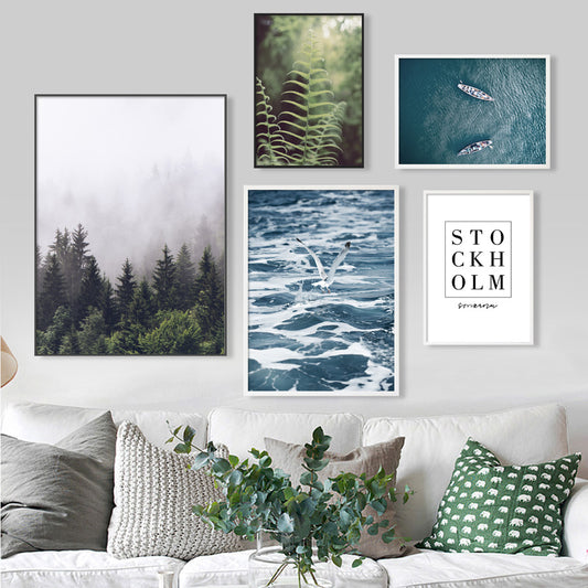 Nordic views, canvas