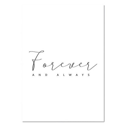 Forever and always, canvas