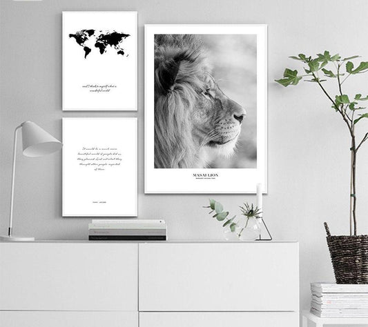 Lion World, canvas
