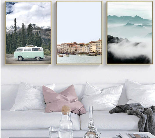 Nordic Travel Landscape, canvas