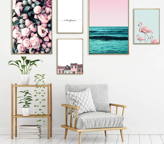 Flamingo Flower, canvas