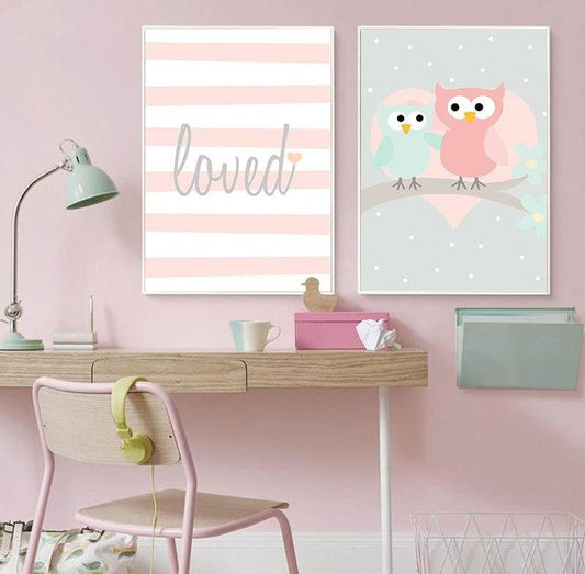Baby Girl Nursery, canvas