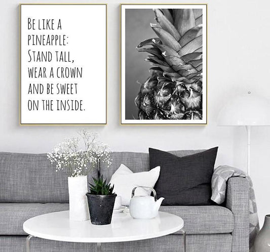 Motivational Pineapple, canvas