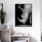 Black and white animals, canvas