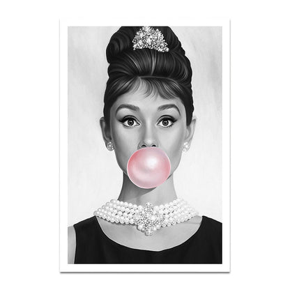 Audrey Hepburn Pink, canvas