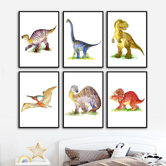 Dinosaurs, canvas
